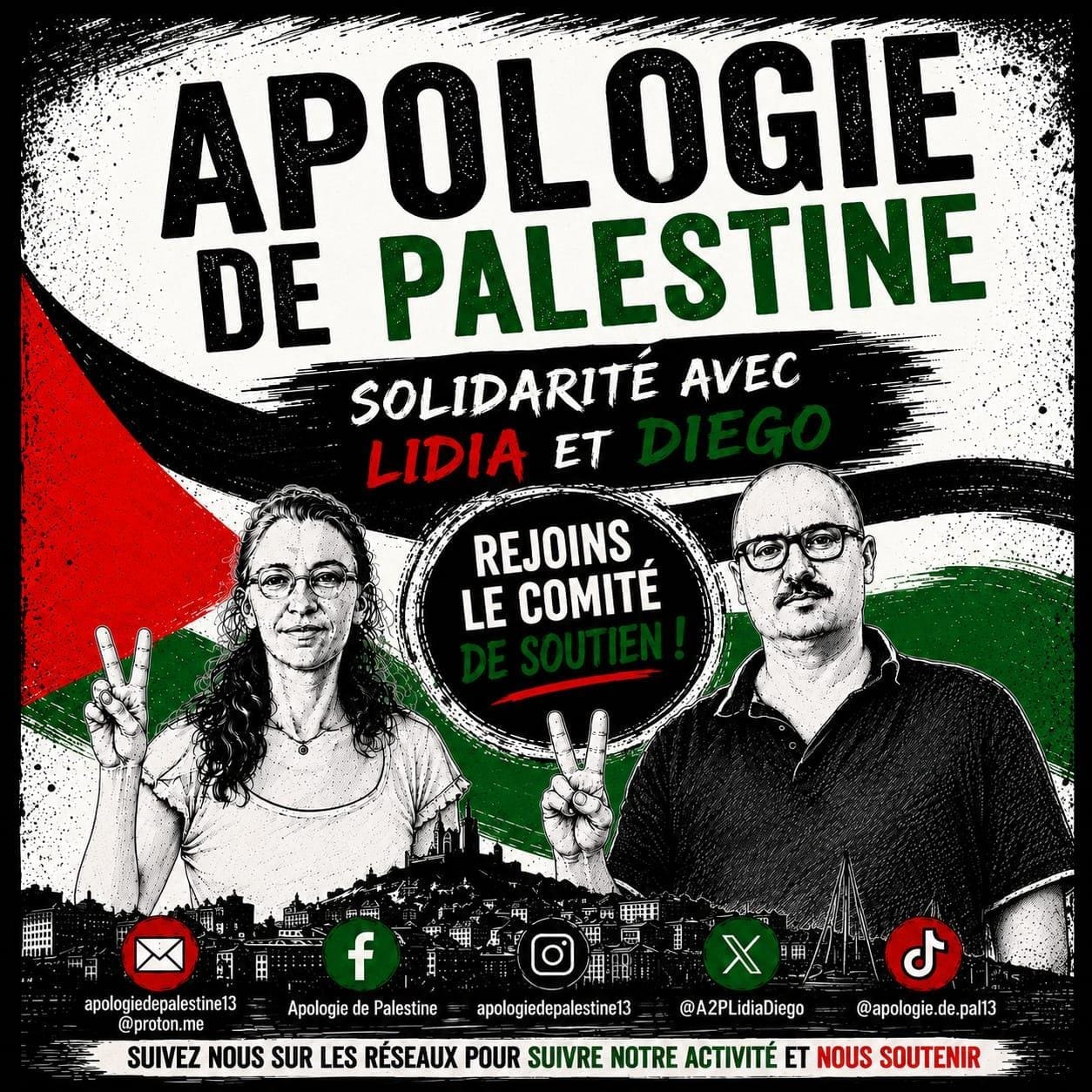 Solidarité avec Lidia et Diego